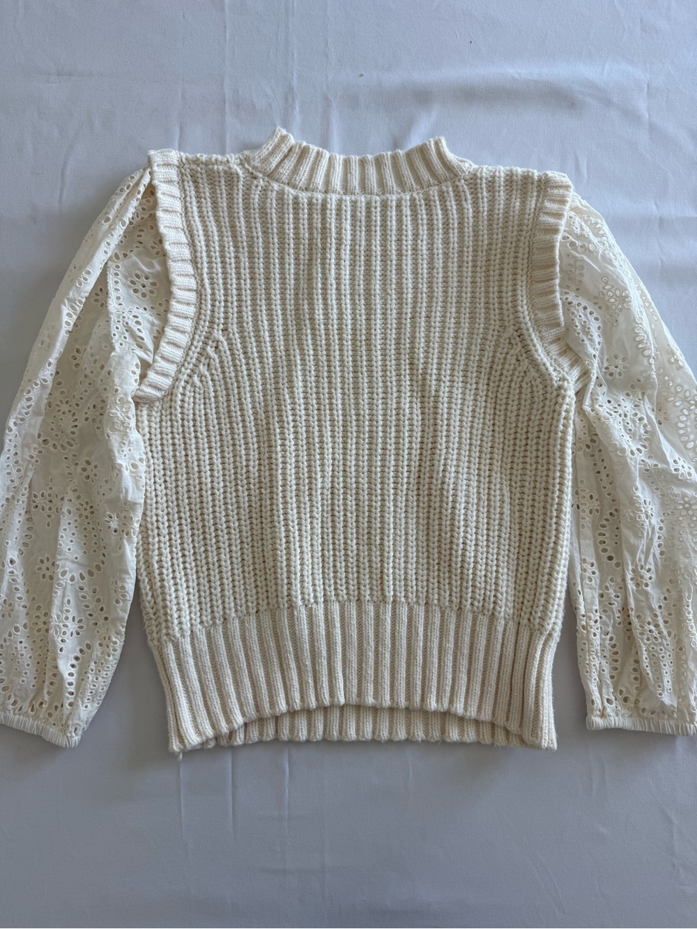 Rails Ivory Dahlia Eyelet Sleeve Knit Vest - Picture 11 of 11